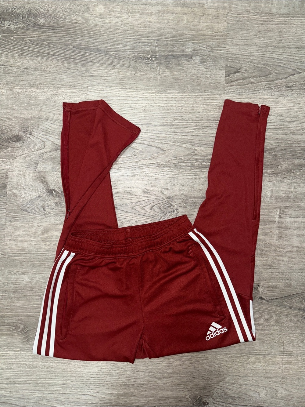 adidas Red 3-Stripes Track Pants Women’s S